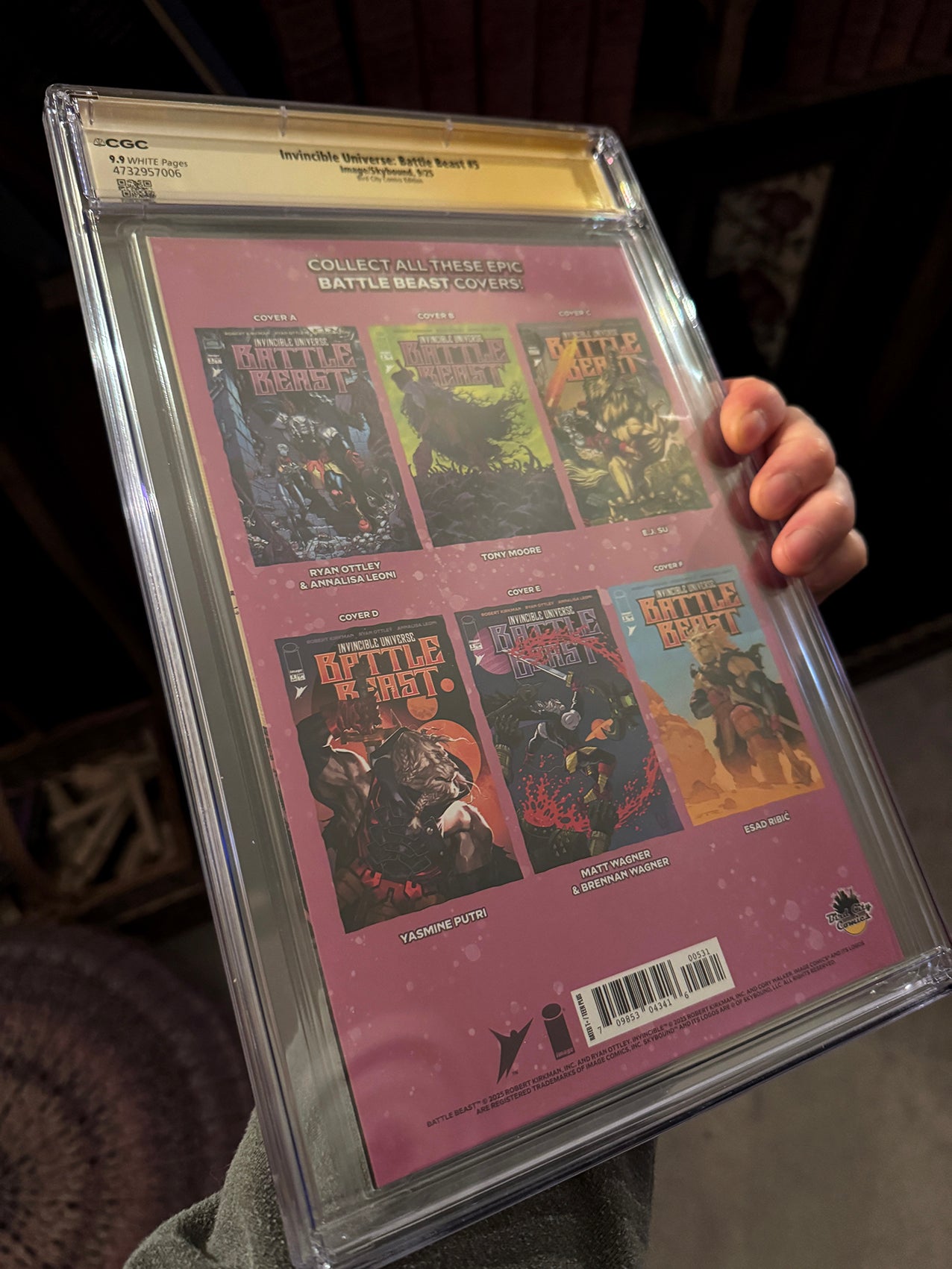 BATTLE BEAST #5 9.9 CGC Signature Series