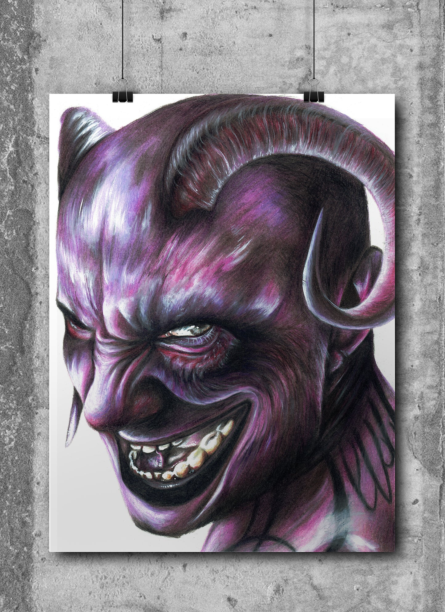 PURPLE DEVIL (Realistic Emoji)