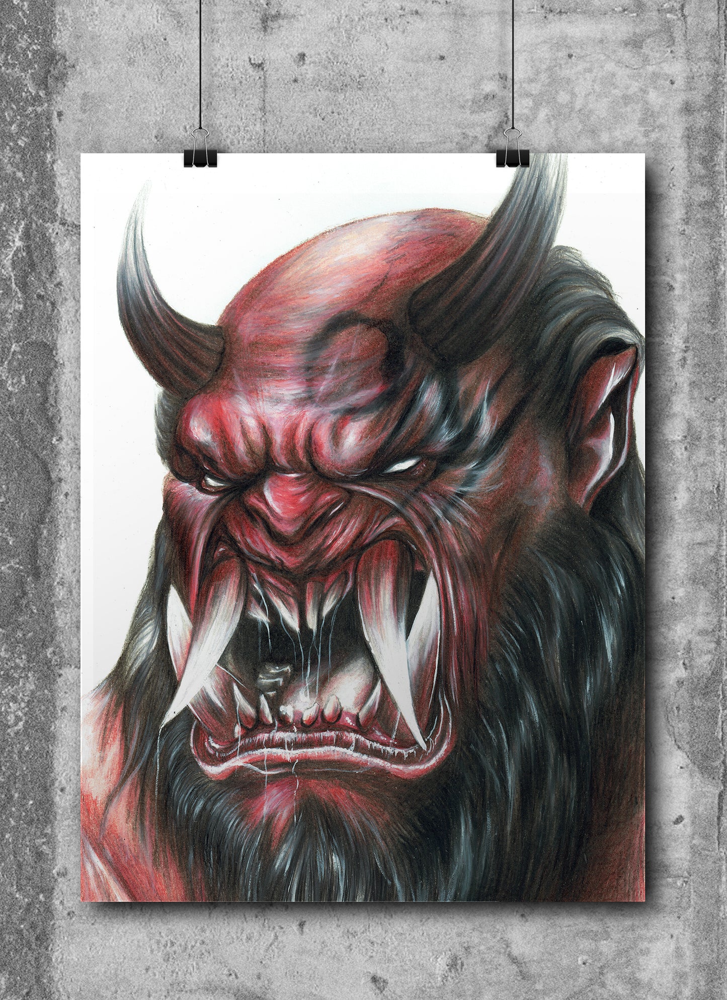 RED OGRE (Realistic Emoji)