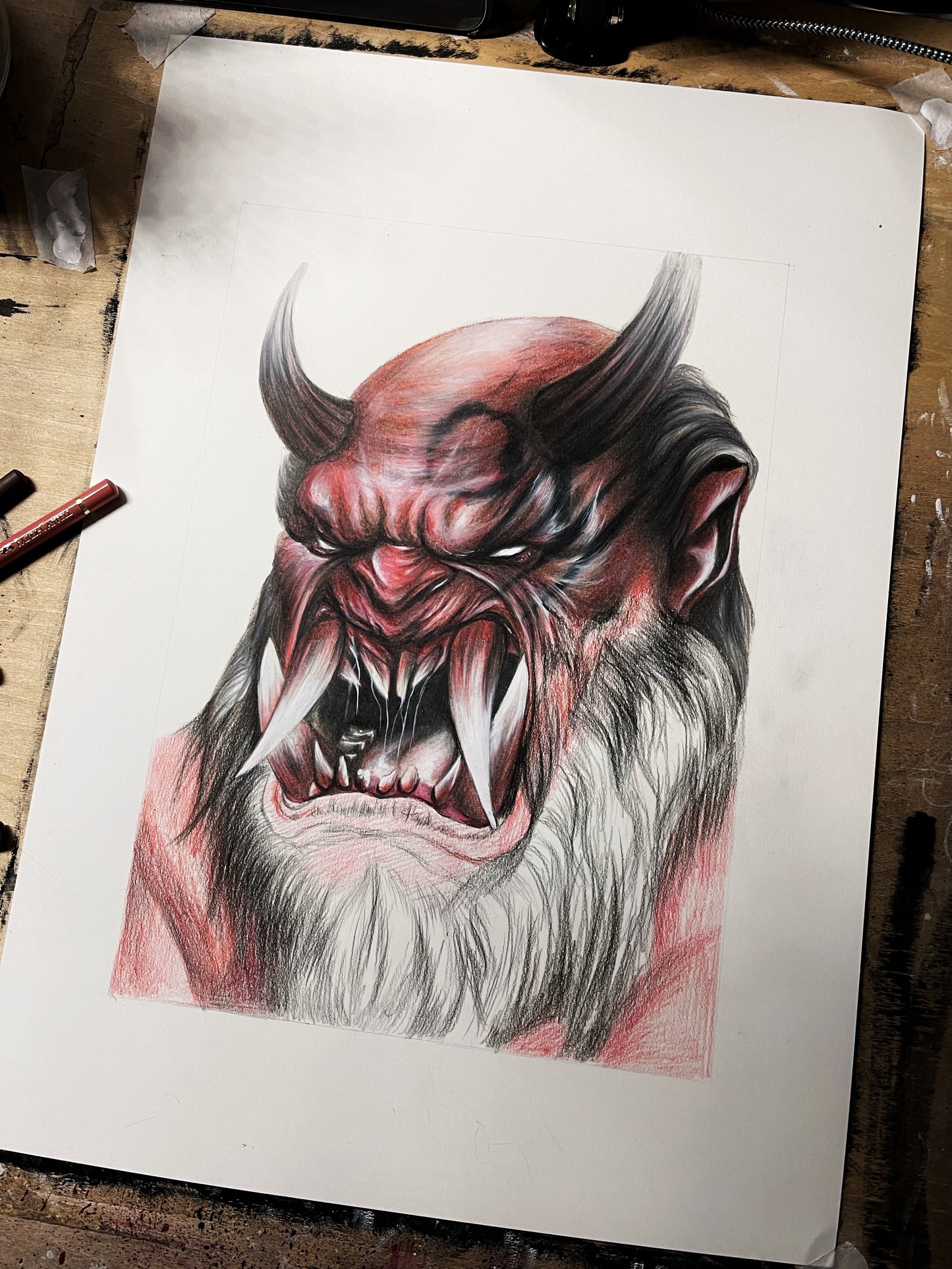 RED OGRE (Realistic Emoji)