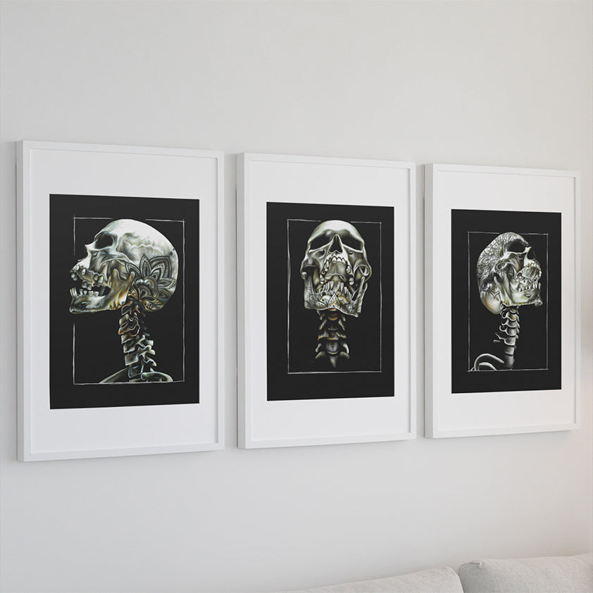 DIE KNOCHEN | 3er-Set | Schwarze Edition