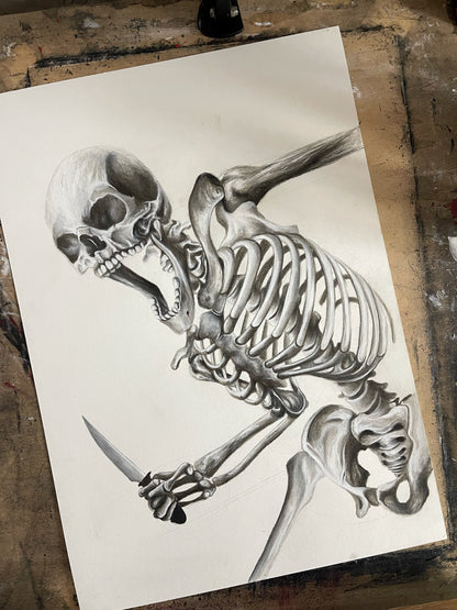 WE ALL GO A LITTLE MAD SOMETIMES | Skeleton | Original