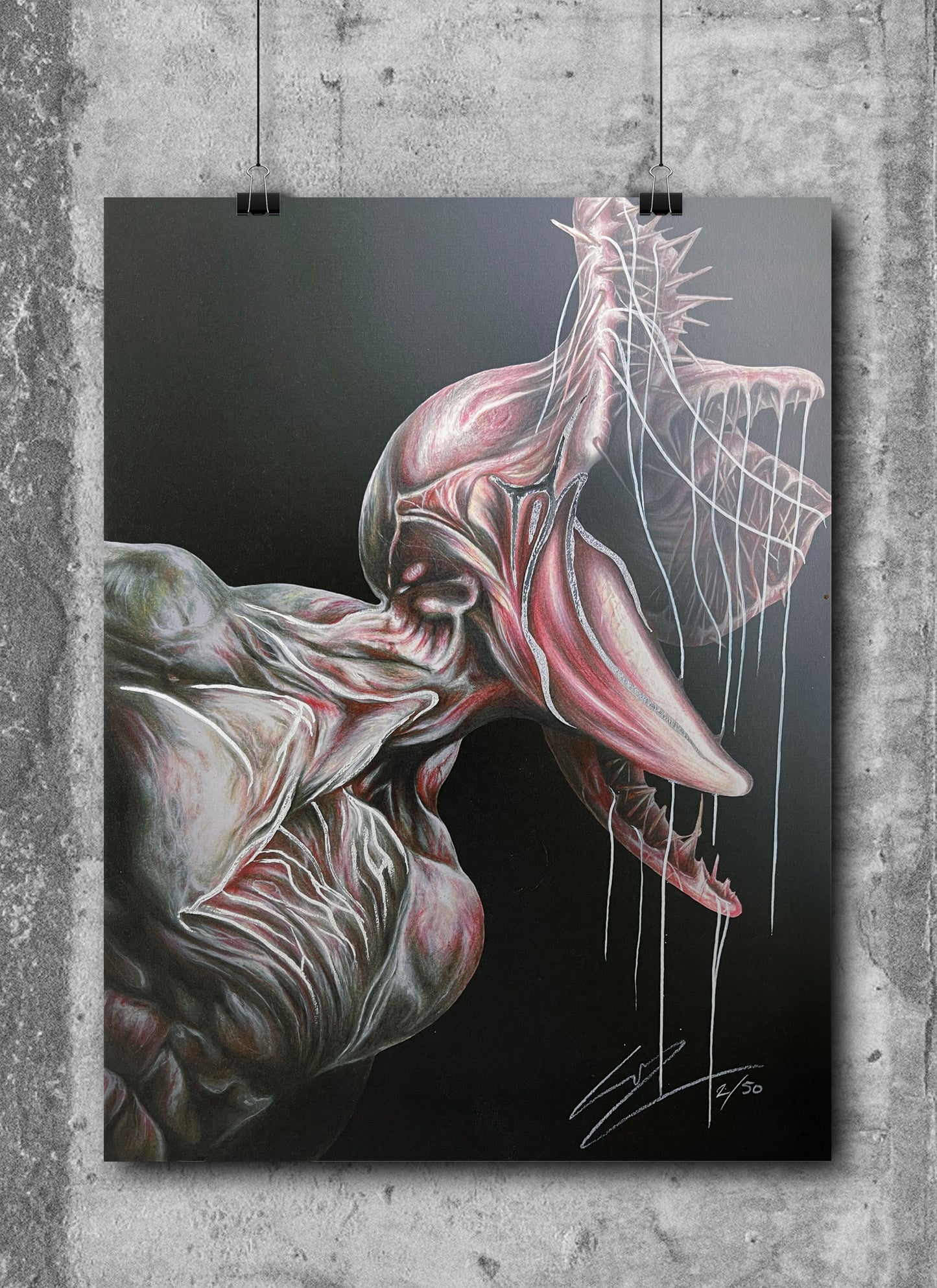 THE MONSTER | Limited Edition Hand Embellished Print